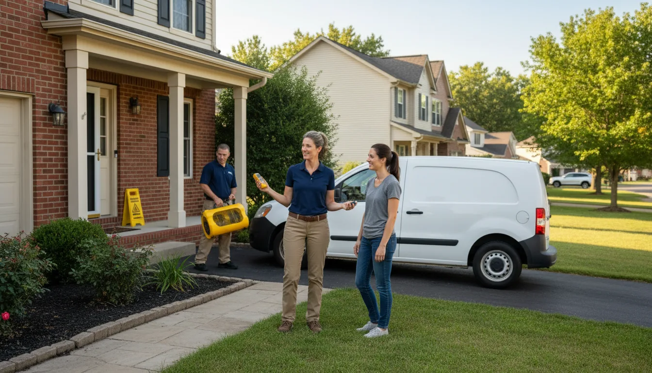 Residential water damage restoration in Montello, NV